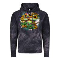 Cloud Black Guanajuato sunflower serape map Vintage Hoodie - RanaPortraitStore