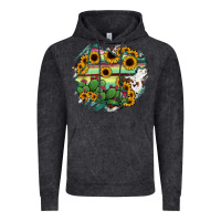 Vintage Black Guanajuato sunflower serape map Vintage Hoodie - RanaPortraitStore