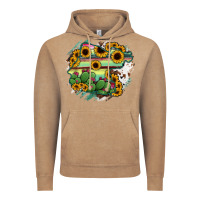 Vintage Coffee Guanajuato sunflower serape map Vintage Hoodie - RanaPortraitStore