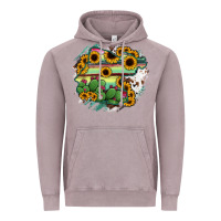 Vintage Zinc Guanajuato sunflower serape map Vintage Hoodie - RanaPortraitStore