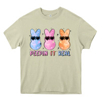 Mossy peepin it real easter glitter Heavy Core Tee - MaliasSmallBusiness