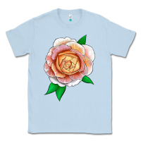 Dusty Blue Fun In The Sun Rose Classic Tee - LillyAllenDesigns
