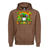 Chestnut St. Patrick's Lucky and i gnome it Zipper Hoodie - OliviaCreatesArt