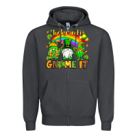 Smoke St. Patrick's Lucky and i gnome it Zipper Hoodie - OliviaCreatesArt