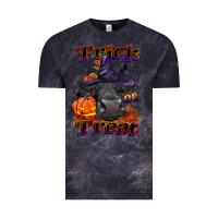 Cloud Black Trick Or Treat Black Angus Heifer Vintage Tee - LillyAllenDesigns