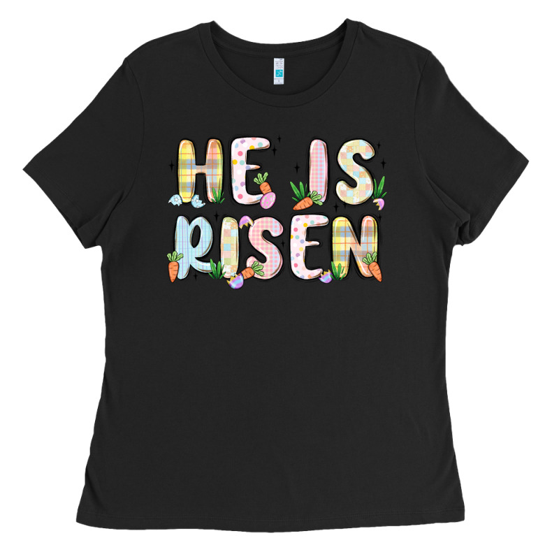 He Is Risen Ladies Tee by MaliasSmallBusiness | Teevron