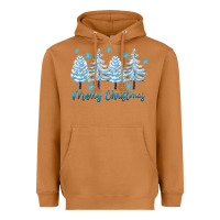 Meerkat merry christmas blue trees Heavyweight Hoodie - FaDigitalArtStudio