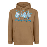 Toasted Coconut merry christmas blue trees Heavyweight Hoodie - FaDigitalArtStudio