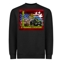Black hunting fishing & farming everyday Heavyweight Sweatshirt - TumblerDesignByShophia
