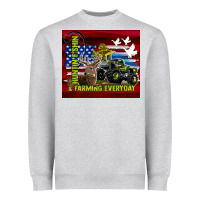Heather Grey hunting fishing & farming everyday Heavyweight Sweatshirt - TumblerDesignByShophia