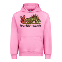 Peace Love Stegosaurus Urban Hoodie | Teevron