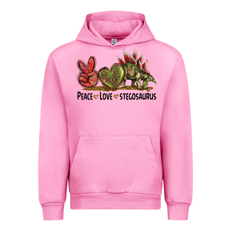 Peace Love Stegosaurus Urban Hoodie by LillyAllenDesigns | Teevron