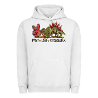 Pigment Lunar Rock Peace Love Stegosaurus Urban Hoodie - LillyAllenDesigns