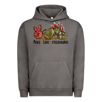 Pigment Tornado Peace Love Stegosaurus Urban Hoodie - LillyAllenDesigns