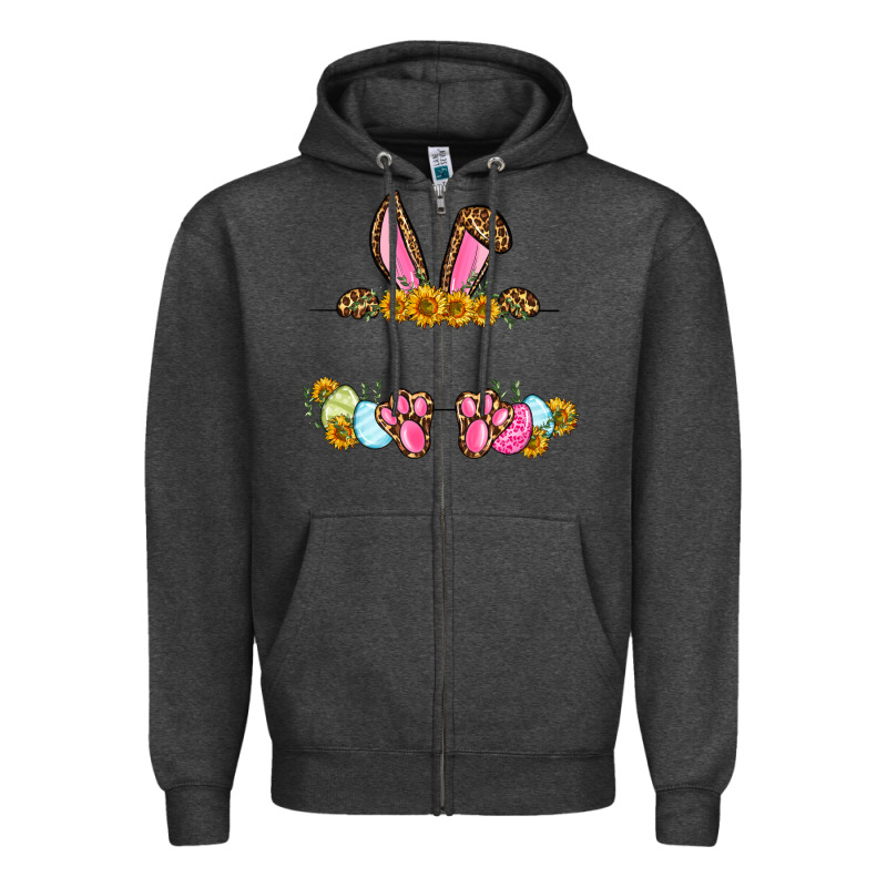 Western Easter Bunny Name Frame Zipper Hoodie by OliviaCreatesArt | Teevron