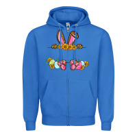 True Royal Western Easter bunny name frame Zipper Hoodie - OliviaCreatesArt