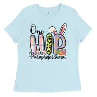 Baby Blue one hip paraprofessional Ladies Tee - MaliasSmallBusiness