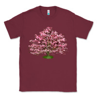 Burgundy Flowering Dogwood Tree Classic Tee - LillyAllenDesigns