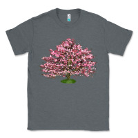 Charcoal Heather Flowering Dogwood Tree Classic Tee - LillyAllenDesigns