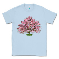 Dusty Blue Flowering Dogwood Tree Classic Tee - LillyAllenDesigns
