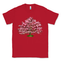 Red Flowering Dogwood Tree Classic Tee - LillyAllenDesigns