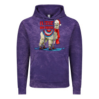 Cloud Purple Fleece Navidad Alpaca Vintage Hoodie - LillyAllenDesigns