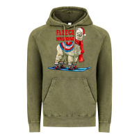 Vintage Olive Fleece Navidad Alpaca Vintage Hoodie - LillyAllenDesigns