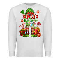 Oatmeal Heather santa s helper Premium Sweatshirt - FaDigitalArtStudio