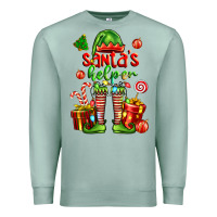 Seafoam santa s helper Premium Sweatshirt - FaDigitalArtStudio