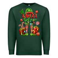 Sports Green santa s helper Premium Sweatshirt - FaDigitalArtStudio