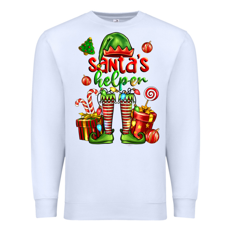 Santa S Helper Premium Sweatshirt by FaDigitalArtStudio | Teevron