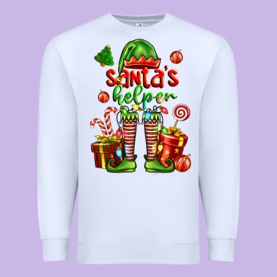 Santa S Helper Premium Sweatshirt Designed By Fadigitalartstudio