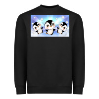 Black cute penguin Heavyweight Sweatshirt - TumblerDesignByShophia