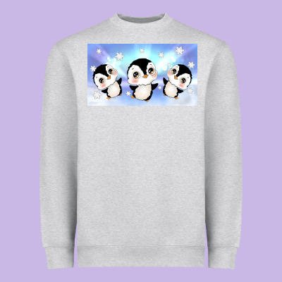 Cute Penguin Heavyweight Sweatshirt Designed By Tumblerdesignbyshophia