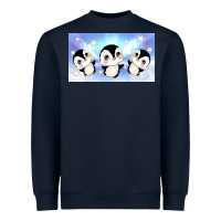 Navy cute penguin Heavyweight Sweatshirt - TumblerDesignByShophia