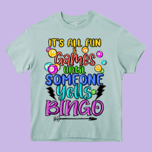 Bingo Heavy Core Tee Designed By Maliassmallbusiness
