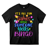 Black bingo Heavy Core Tee - MaliasSmallBusiness