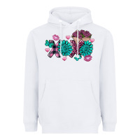 White Xoxo Valentine's Day Turquoise Gem Heavyweight Hoodie - FaDigitalArtStudio