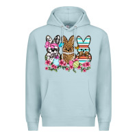 Blue Mist Western Easter peeps Premium Hoodie - OliviaCreatesArt