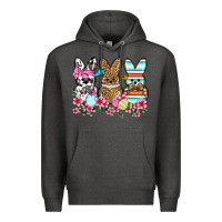 Charcoal Heather Western Easter peeps Premium Hoodie - OliviaCreatesArt