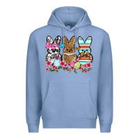 Colony Blue Western Easter peeps Premium Hoodie - OliviaCreatesArt