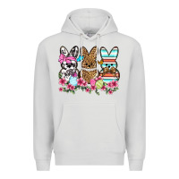 Dove Grey Western Easter peeps Premium Hoodie - OliviaCreatesArt