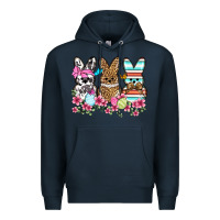 Navy Western Easter peeps Premium Hoodie - OliviaCreatesArt