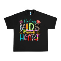 Black feeding kids is a work of heart Urban Heavy Tee - Artiststas