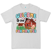 Dove Grey welcome to our farmhouse Premium Tee - MaliasSmallBusiness