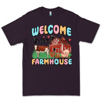 Plum welcome to our farmhouse Premium Tee - MaliasSmallBusiness