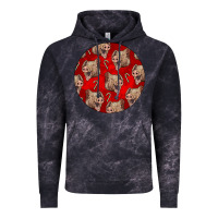 Cloud Black christmas pig Vintage Hoodie - LillyAllenDesigns