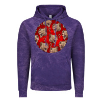 Cloud Purple christmas pig Vintage Hoodie - LillyAllenDesigns