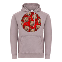 Vintage Zinc christmas pig Vintage Hoodie - LillyAllenDesigns