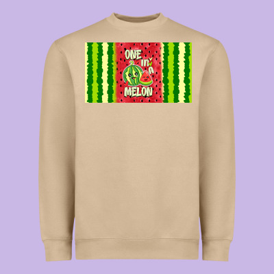 One In A Melon Heavyweight Sweatshirt Designed By Tumblerdesignbyshophia